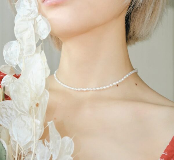 Natural Pearl Necklace with Adjustable Chain